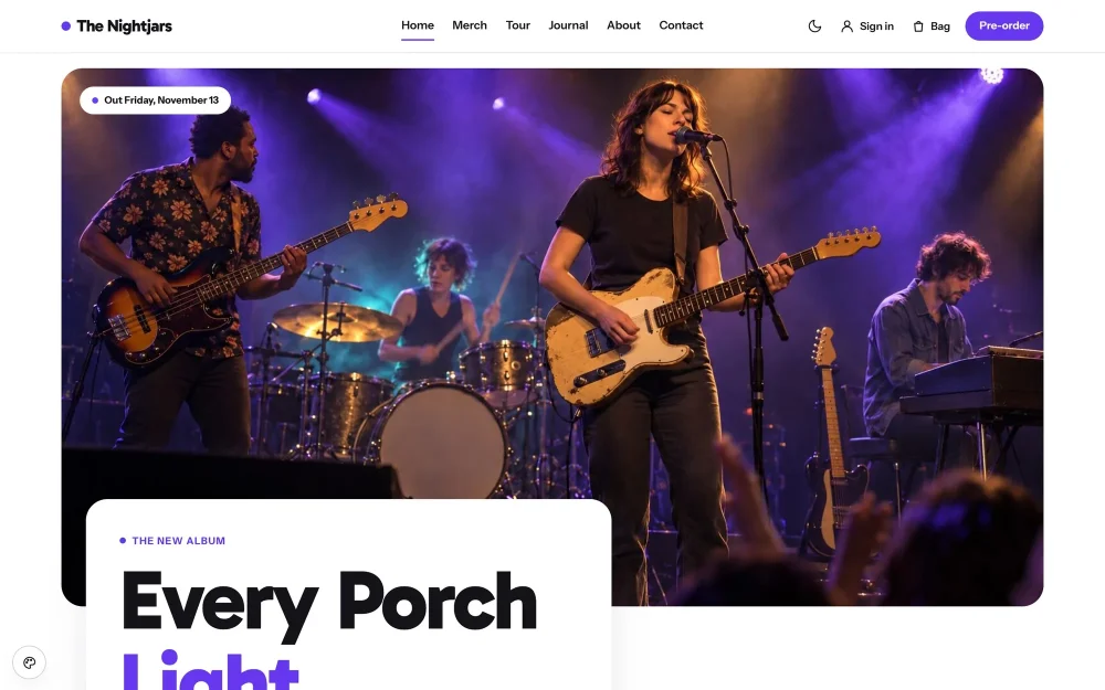 Encore home page
