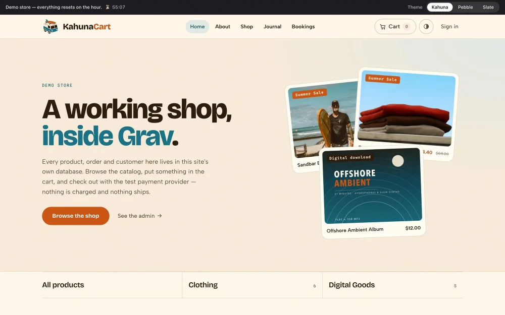 Kahuna home page