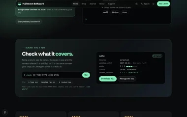 A key checked: status, seats and updates window